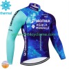Homme Maillot vélo Hiver Thermal Decathlon Ag2R 2024 N001